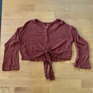 Free People Bell Sleeve Crop